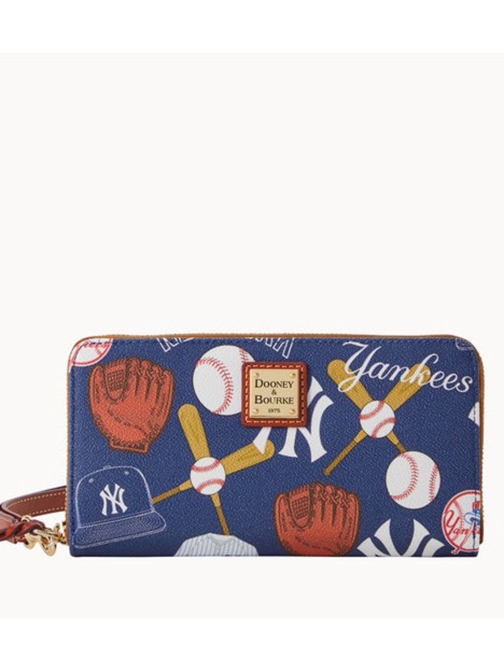 Dooney & Bourke MLB Yankees ⚾️ Large Zip Around 🆕 Classic NY Yankees Dooney